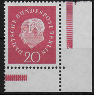 Berlin: MiNr. 184v, Eckrand E3, Postfrisch ** - Unused Stamps