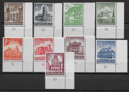 DR: MiNr. 751-759, Postfrisch, ** Eckrand E4 - Unused Stamps