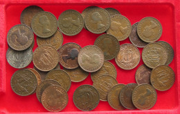 COLLECTION LOT GREAT BRITAIN 1/2 PENNY 35PC 198G #xx40 2181 - Collections