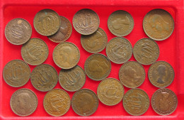 COLLECTION LOT GREAT BRITAIN 1/2 PENNY 23PC 134G #xx40 3198 - Collections