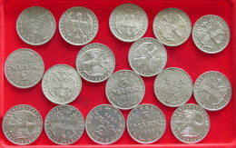 COLLECTION LOT GERMANY WEIMAR REPUBLIC 3 MARK 17PC 35G #xx40 2286 - Collections