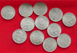 COLLECTION LOT GERMANY WEIMAR REPUBLIC 500 MARK 12PC 20G #xx40 2285 - Collections