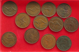 COLLECTION LOT AUSTRALIA PENNY 12PC 114G #xx40 2663 - Verzamelingen