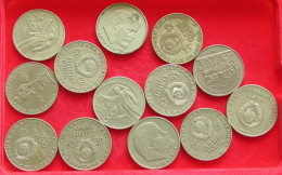 COLLECTION LOT RUSSIA USSR ROUBLE 13PC 157G #xx40 2305 - Russia