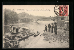 CPA Courbevoie, Les Bords De La Seine, Le Pont De Neuilly  - Neuilly Sur Seine