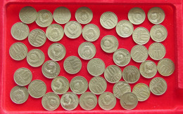 COLLECTION LOT RUSSIA USSR 10 KOPEKS 44PC 74G #xx40 3252 - Russie