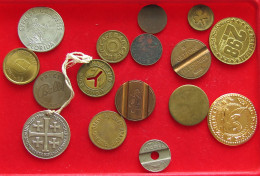 COLLECTION LOT MEDALS TOKENS 16PC 83G #xx40 2331 - Altri & Non Classificati