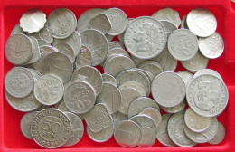 COLLECTION LOT WORLD EUROPE ONLY ALUMINIUM COINS 96PC 142G #xx40 2900 - Verzamelingen & Kavels