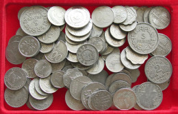 COLLECTION LOT WORLD EUROPE ONLY ALUMINIUM COINS 102PC 130G #xx40 2904 - Collections & Lots