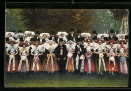 AK Spreewald, Hochzeitsgesellschaft In Spreewälder Tracht  - Costumes