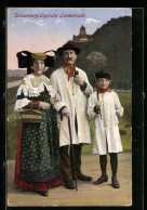 AK Familie In Landestracht Schaumburg-Lippe  - Costumes