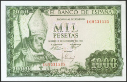 1000 Pesetas. 19 De Noviembre De 1965. Serie 1G. (Edifil 2021: 471b). Apresto O - Altri & Non Classificati