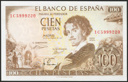 100 Pesetas. 19 De Noviembre De 1965. Serie 1C. (Edifil 2021: 470a). Conserva T - Other & Unclassified