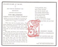 DP Leonie Philippe Van Bellingen ° Halle 1902 † Beert Pepingen 1962 X Philippe Desmecht // Desmet Hamelrijck - Devotion Images