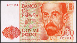 2000 Pesetas. 22 De Julio De 1980. Sin Serie Y Numeración Muy Baja. (Edifil 202 - Other & Unclassified