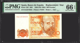 200 Pesetas. 16 De Septiembre De 1980. Serie Especial 9A. (Edifil 2021: 480b, P - Other & Unclassified