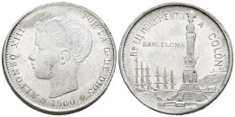 BARCELONA. Jetón. Recuerdo Del Monumento De Colón (Al. 0,94g). EBC+. - Otros & Sin Clasificación