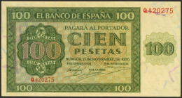 100 Pesetas. 21 De Noviembre De 1936. Serie Q. (Edifil 2021: 421a). Conserva Gr - Other & Unclassified