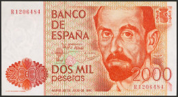 2000 Pesetas. 22 De Julio De 1980. Serie R. (Edifil 2021: 479a). SC. - Andere & Zonder Classificatie