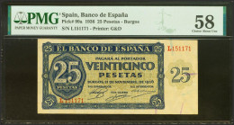 25 Pesetas. 21 De Noviembre De 1936. Serie L. (Edifil 2023: 419a, Pick: 99a). E - Andere & Zonder Classificatie