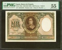 1000 Pesetas. 9 De Enero De 1940. Serie A. (Edifil 2023: 440, Pick: 120a). EBC+ - Autres & Non Classés