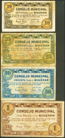 BINEFAR (HUESCA). 10 Céntimos, 25 Céntimos, 50 Céntimos Y 1 Peseta. 25 De Septi - Other & Unclassified