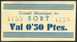 SORT (LERIDA). 50 Céntimos. (1936ca). (González: 10045). Raro, Especialmente En - Andere & Zonder Classificatie