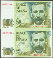 1000 Pesetas. 23 De Octubre De 1979. Pareja Correlativa. Serie M-A. (Edifil 202 - Andere & Zonder Classificatie