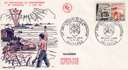 FDC 1964  VALOGNES - 1960-1969