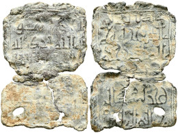 PERIODO CALIFAL. Amuleto Rectangular. (Pb. 11,80g/47x31mm). Posiblemente Siglo  - Islamiques