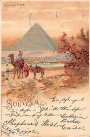 Egypt - Great Pyramid Of Giza - LITHO - Publ. Whagelberg  - Andere & Zonder Classificatie