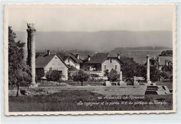 AVENCHES (VD) Avenches-la-Romaine - Le Cigognier Et La Partie N.-E. Du Portique Du Temple - Ed. Perrochet 166 - Avenches