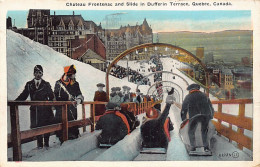 Canada - QUÉBEC - Château Frontenac And Slide In Dufferin Terrace - Publ. Valentine  - Québec - Château Frontenac