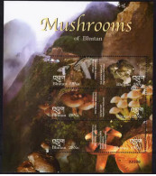 Bhutan 2003 Plant Fungi Mushrooms Block - Mushrooms