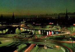 CPM - STOCKHOLM - Panorama De Nuit - LOT 2 CP à Saisir - Suède