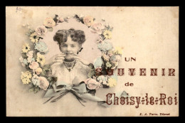 94 - CHOISY-LE-ROI - SOUVENIR - FILLETTE ET FLEURS - Choisy Le Roi