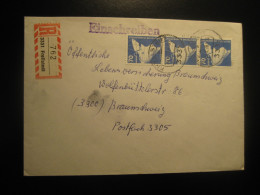 FRELLSTEDT 1979 To Braunschweig Registered Cancel Cover GERMANY - Cartas & Documentos