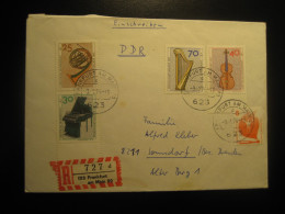 FRANKFURT 1974 To Somsdorf Music Stamps Registered Cancel Cover GERMANY - Lettres & Documents