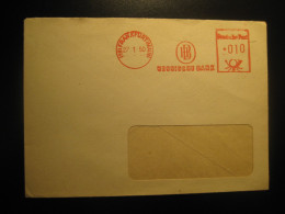 FRANKFURT 1950 Hessische Bank Meter Mail Cancel Cover GERMANY - Covers & Documents