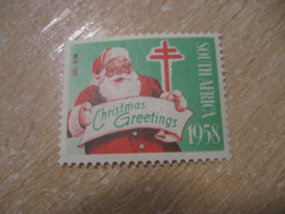 1958 TB Tuberculose Health Sante Christmas Poster Stamp Vignette SOUTH AFRICA Label - Other & Unclassified