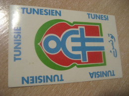 TUNISIE Tunesien Tunesi Tunisien Tunisia Big Adhesive Poster Stamp Vignette Label - Tunisia