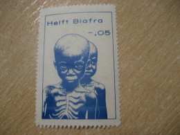 Helft BIAFRA Perforated Poster Stamp Vignette NIGERIA Label - Nigeria (1961-...)