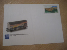 ESSEN 2000 Briefmarken Messe Wagon Train Bridge 1999 Postal Stationery Cover GERMANY - Lettres & Documents