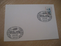 ESSEN 1993 Flight Passau Switzerland Cancel Card GERMANY - Cartas & Documentos