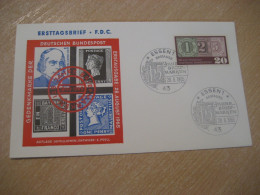 ESSEN 1965 To Berlin Rowland Hill One Penny Black Stamp On Stamp 125 Jahre Briefmarken Cancel Cover GERMANY - Covers & Documents