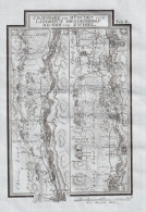 Chaussee Von München Nach Landshut Deggendorf Regen Und Zwisel [Tab B] - Landshut Dingolfing Landau An Der Is - Estampes & Gravures