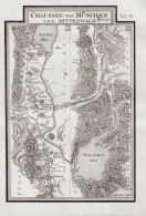 Chaussee Von München Nach Mittenwald [Tab B] - Kochelsee Walchensee Benediktbeuern Bayern / Karte Map - Prints & Engravings