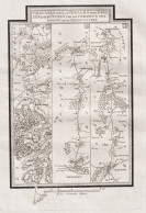 Chaussee Von Landsberg über Diessen Nach München Und Von Freising über Erding Nach Hoehenlinden - Freising - Estampas & Grabados