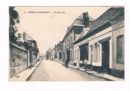 D  62   - Cpa - HERSIN COUPIGNY - GRANDE RUE - Le Portel