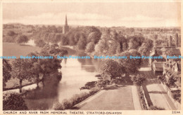 R180746 Church And River From Memorial Theatre. Stratford On Avon. Sweetman. No - World